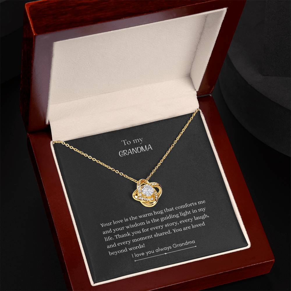 To My Grandma, Love Knot Necklace