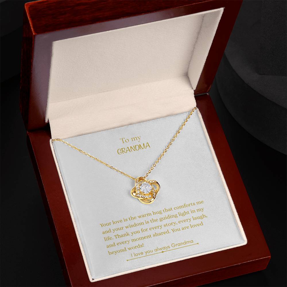 To My Grandma, Love Knot Necklace