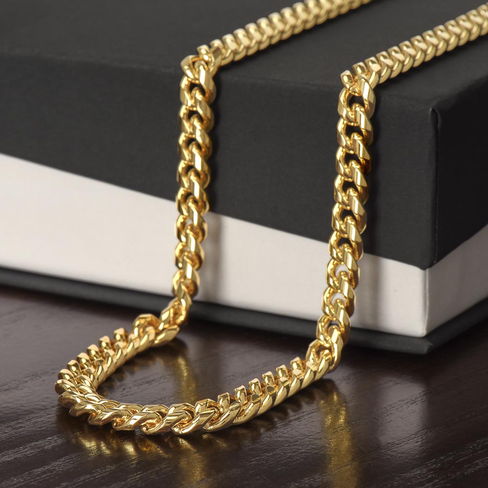 Men's Cuban Link Chain, No Message Card