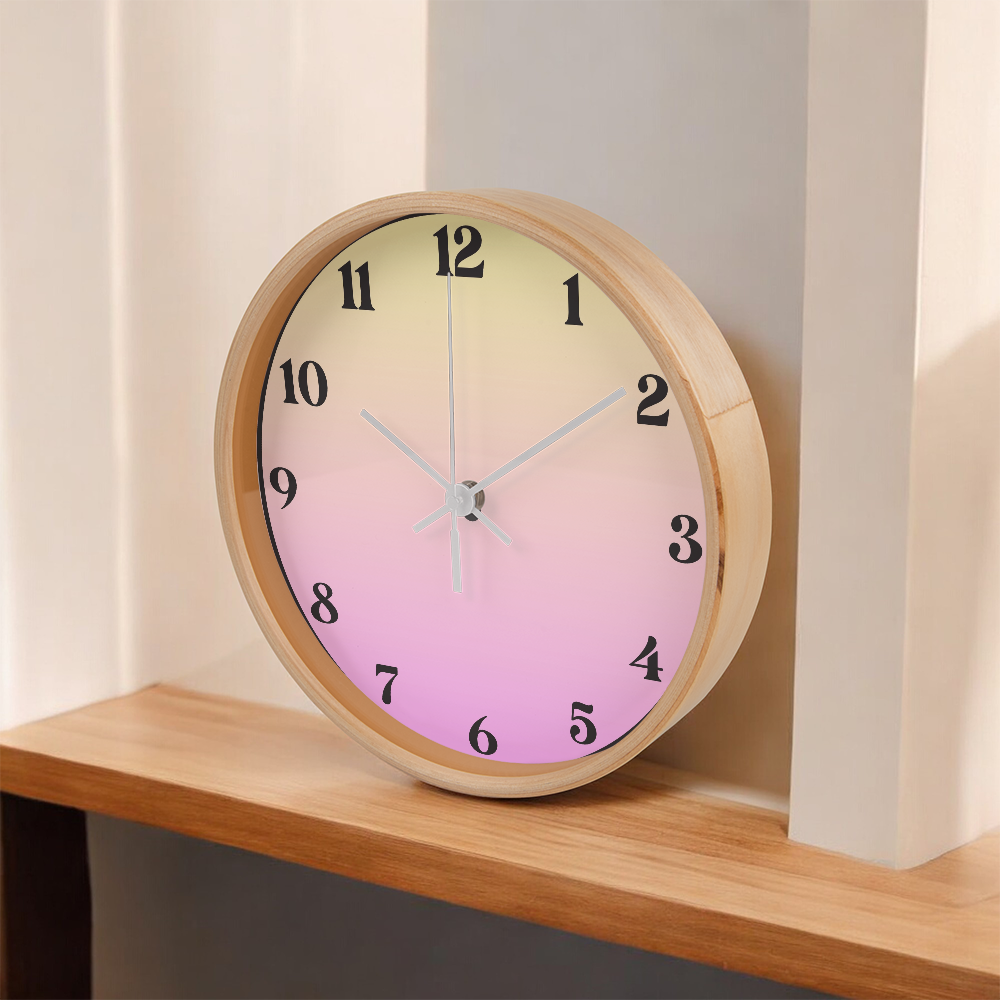 Pink/Yellow Wall Clock