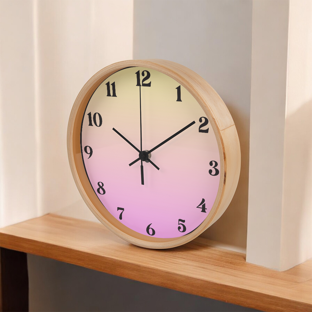 Pink/Yellow Wall Clock