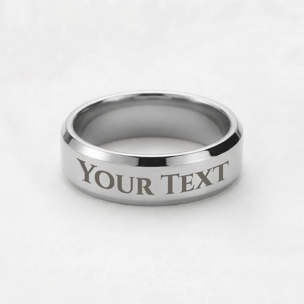 Men's Engraved Ring, No Message Card