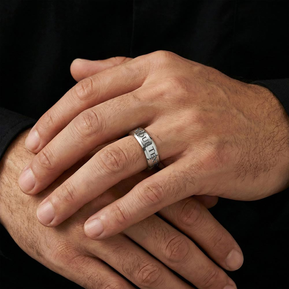 Men's Engraved Ring, No Message Card