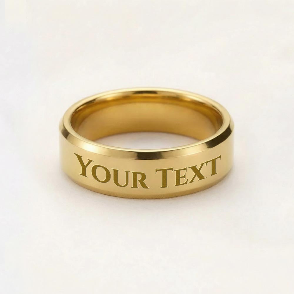 Men's Engraved Ring, No Message Card