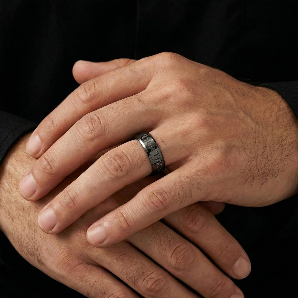 Men's Engraved Ring, No Message Card