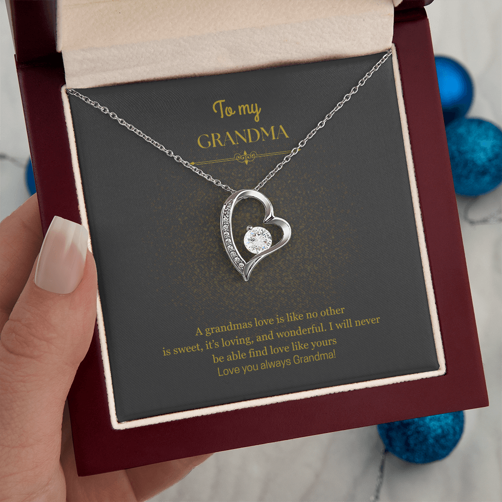 To My Grandma, Forever Love Necklace