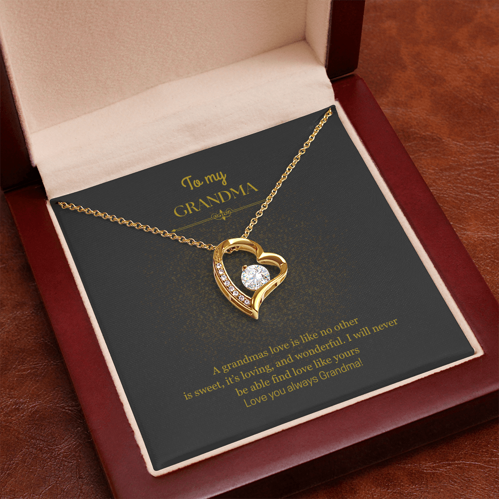 To My Grandma, Forever Love Necklace