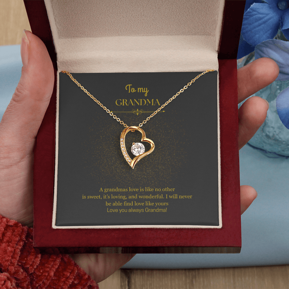 To My Grandma, Forever Love Necklace