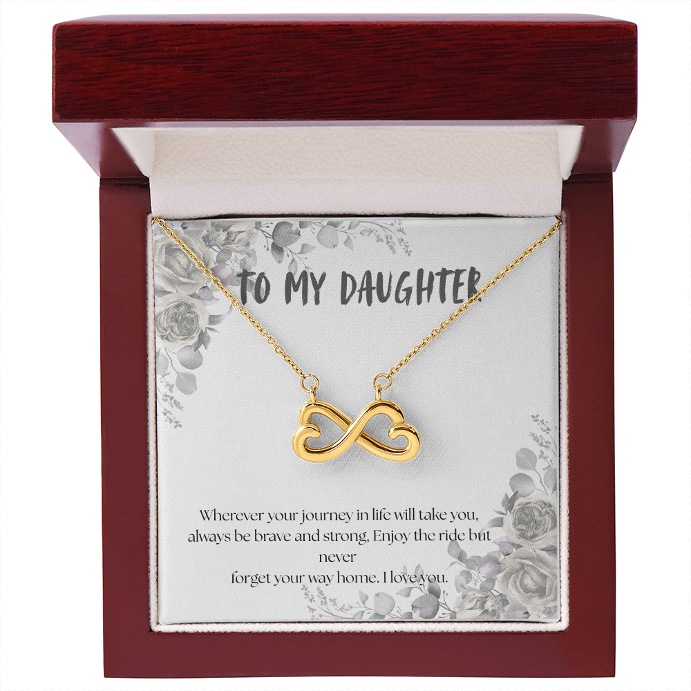 To My Daughter, Endless Love Necklace