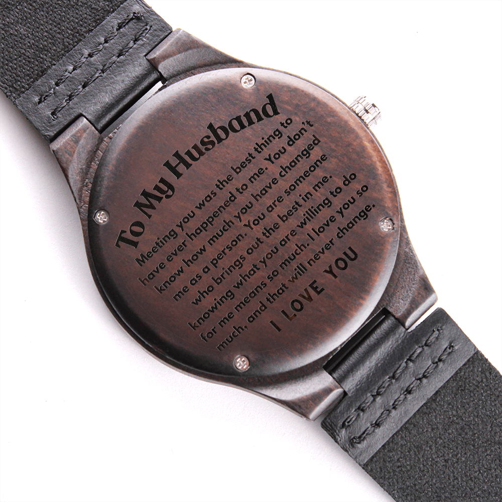 To My Husband, Wood Watch