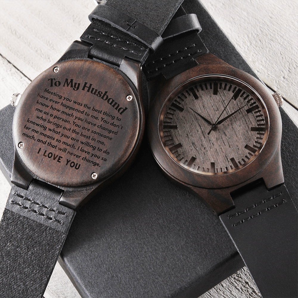 To My Husband, Wood Watch