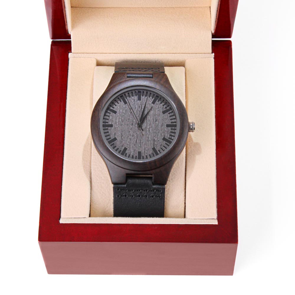 To My Husband, Wood Watch