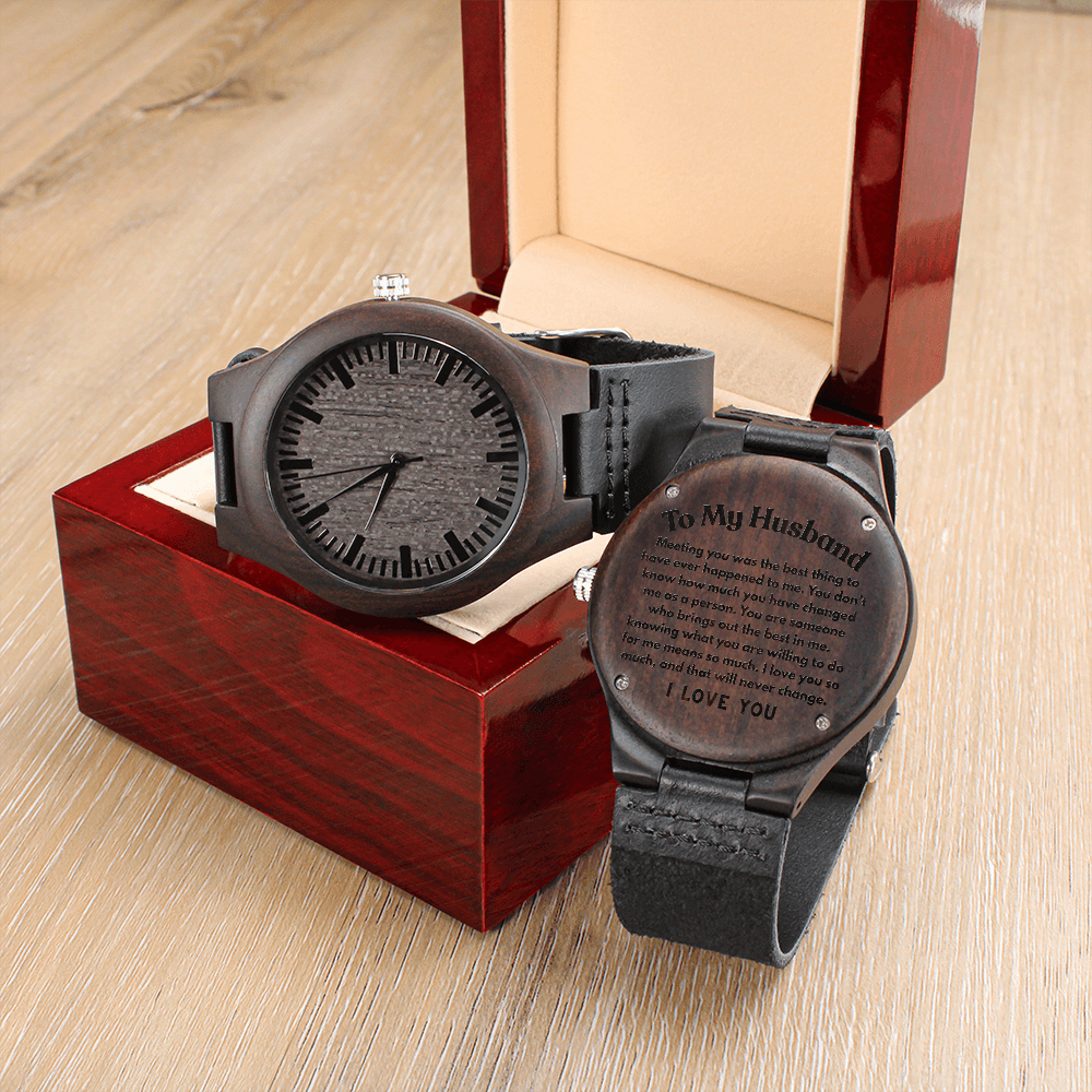 To My Husband, Wood Watch