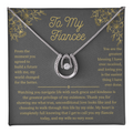 To My Fiancee, Lucky In Love Necklace