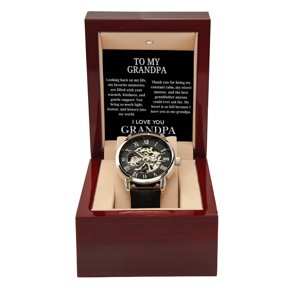 To My Grandpa, Openwork Watch