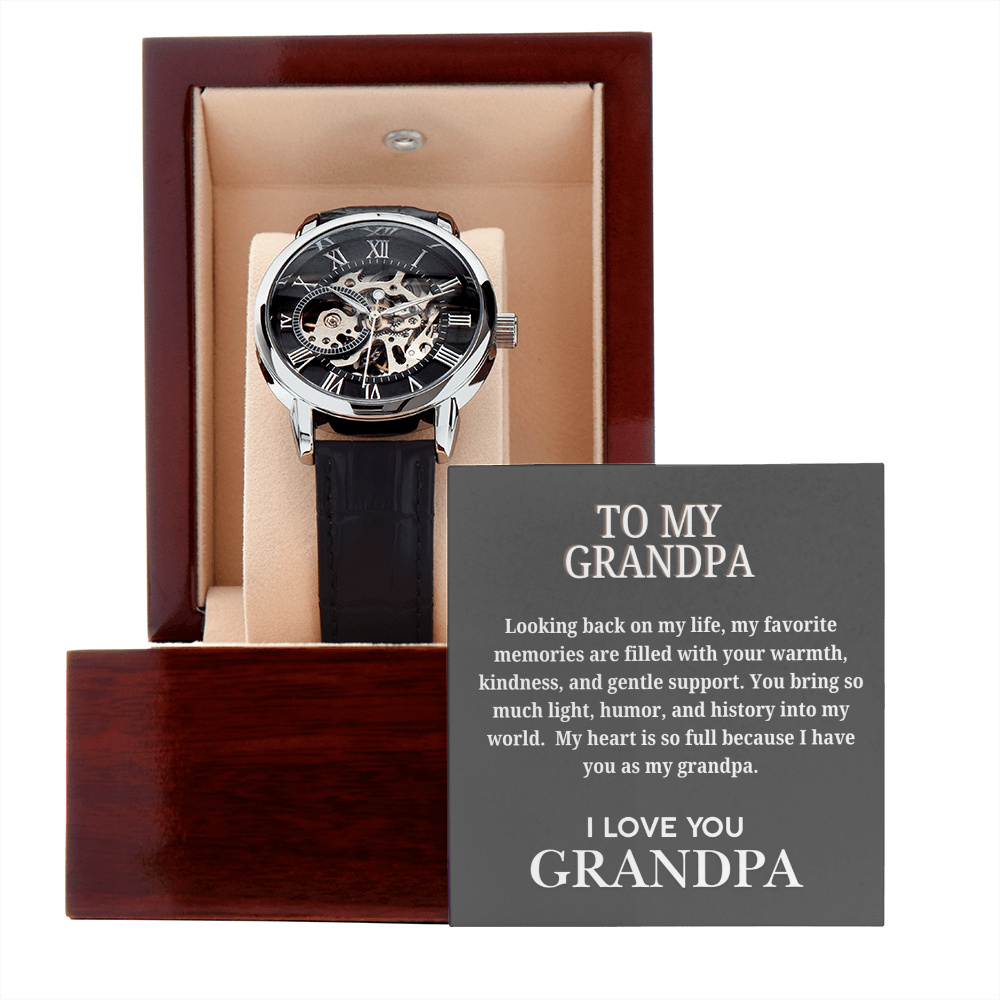 To My Grandpa, Openwork Watch