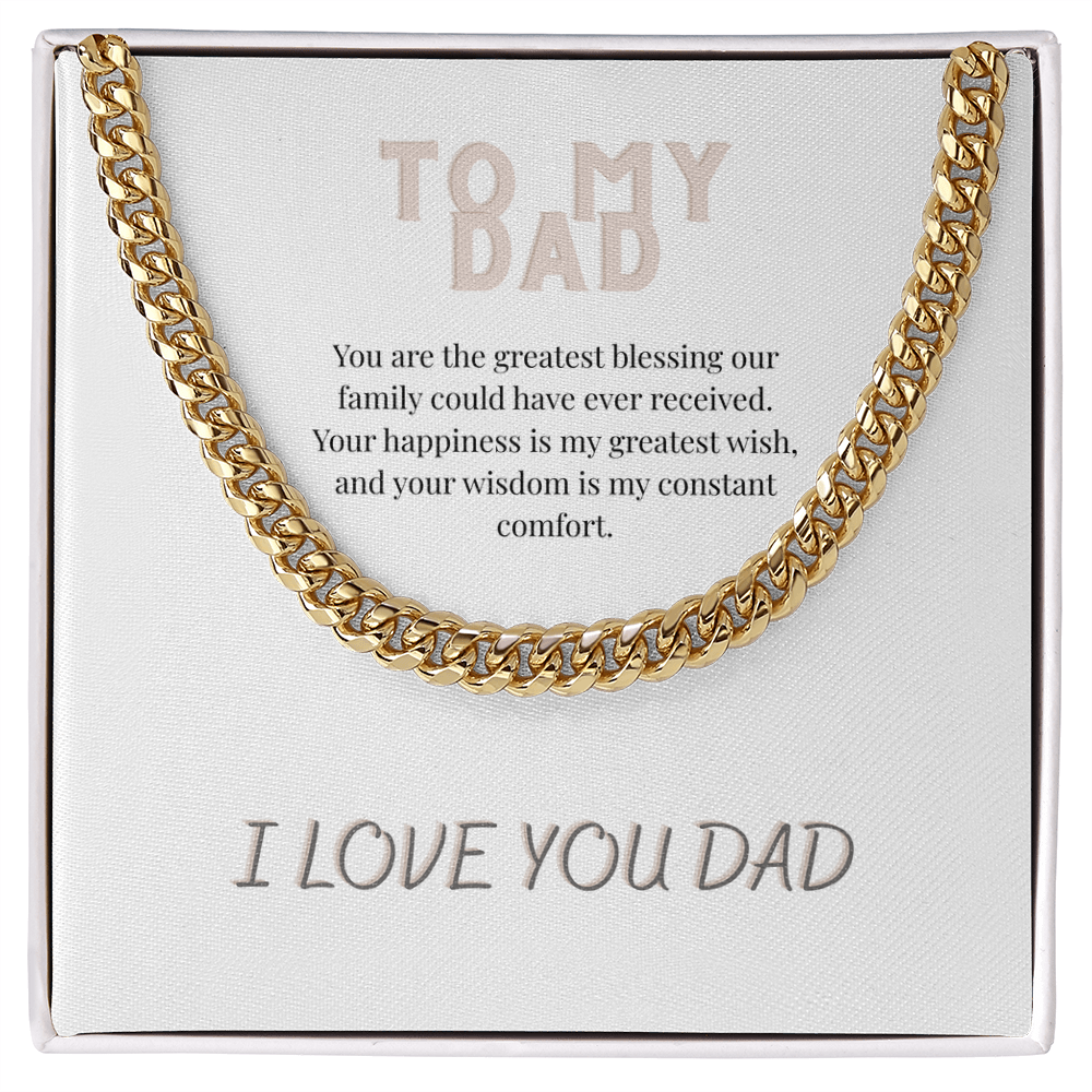 To My Dad, Cuban Link Chain