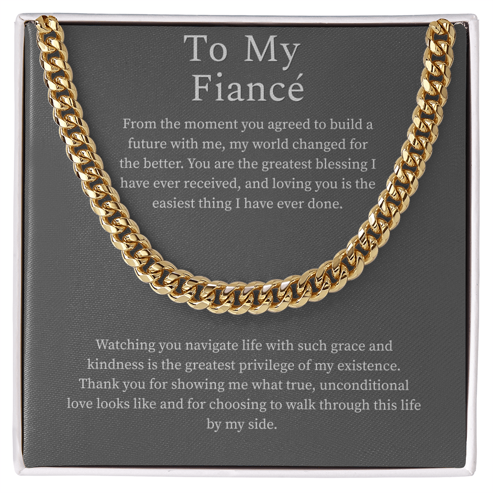 To My Fiance, Cuban Link Chain