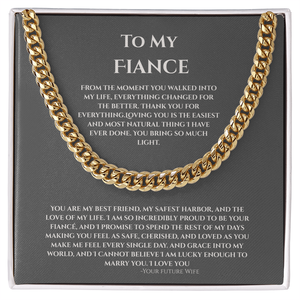 To My Fiance, Cuban Link Chain