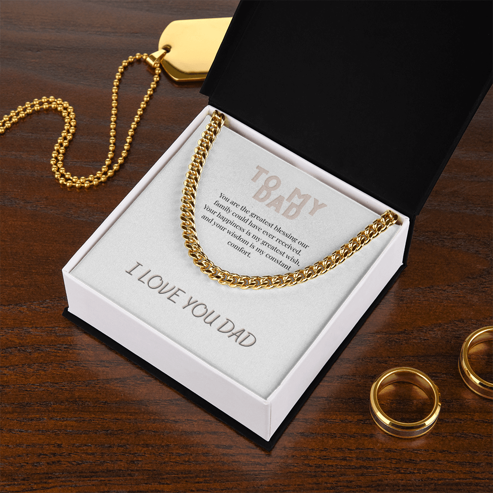 To My Dad, Cuban Link Chain