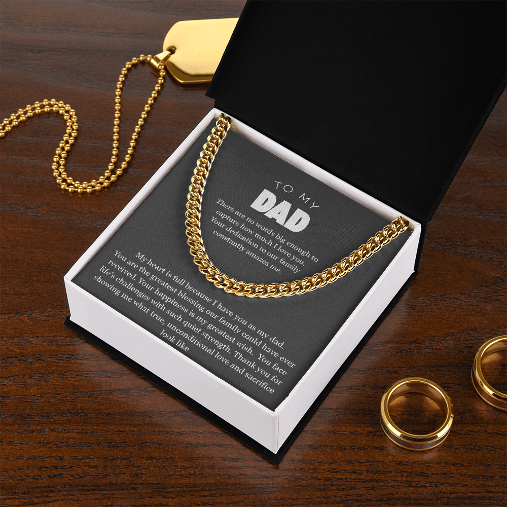 To My Dad, Cuban Link Chain