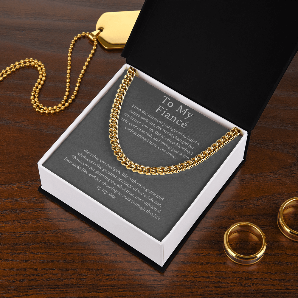 To My Fiance, Cuban Link Chain