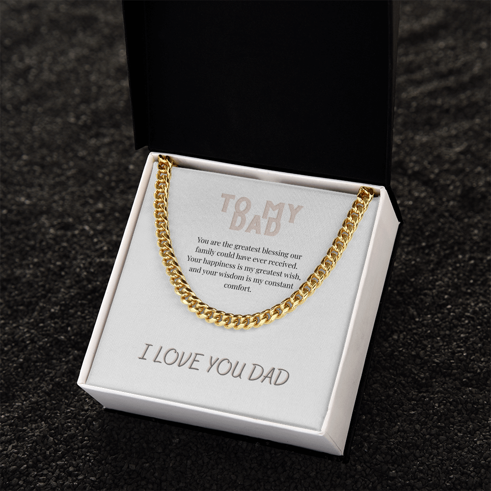 To My Dad, Cuban Link Chain
