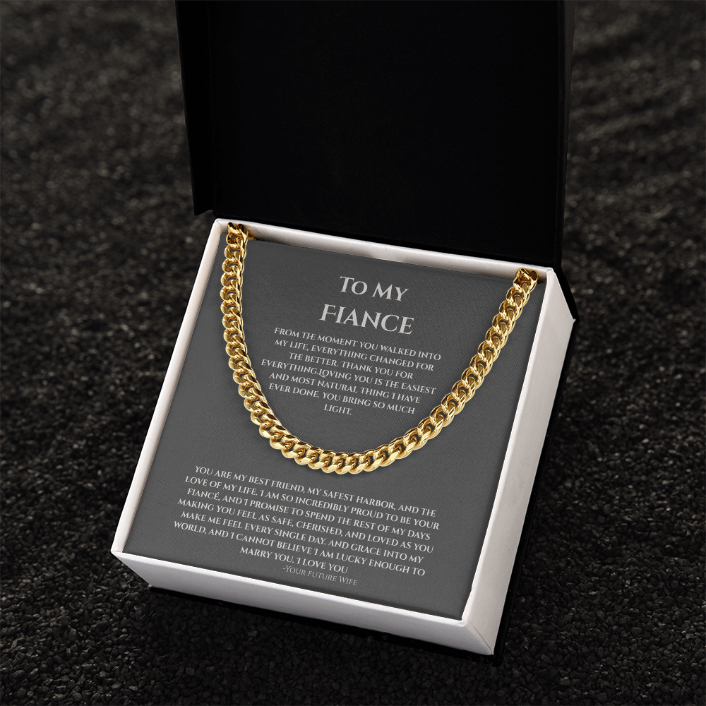 To My Fiance, Cuban Link Chain