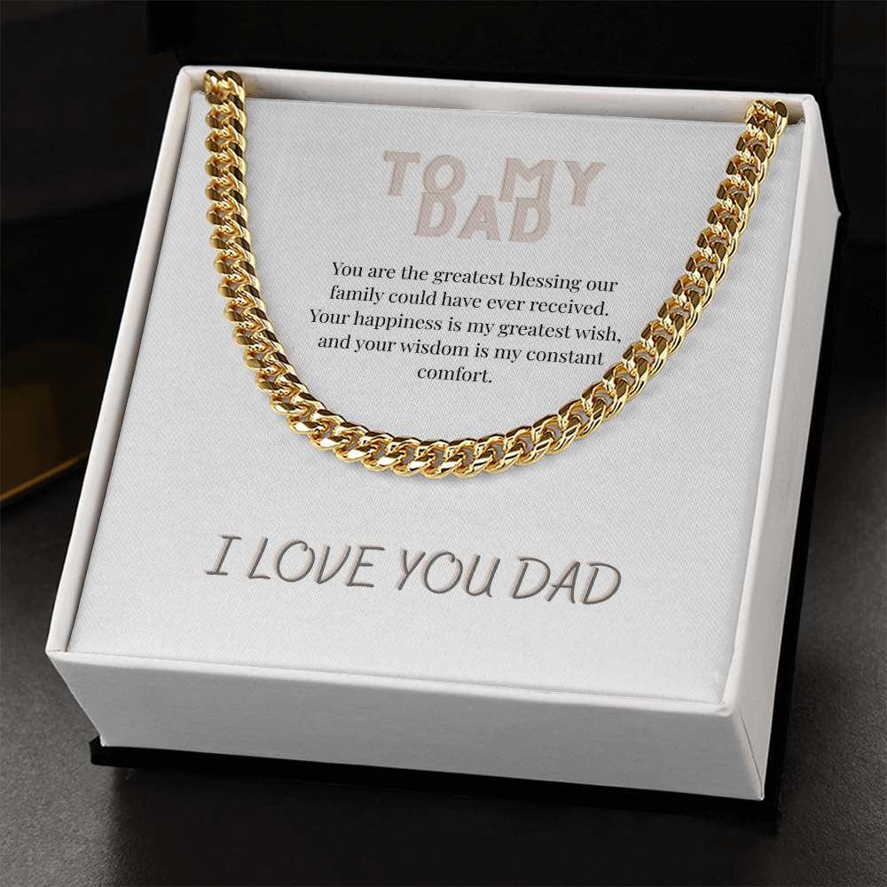 To My Dad, Cuban Link Chain