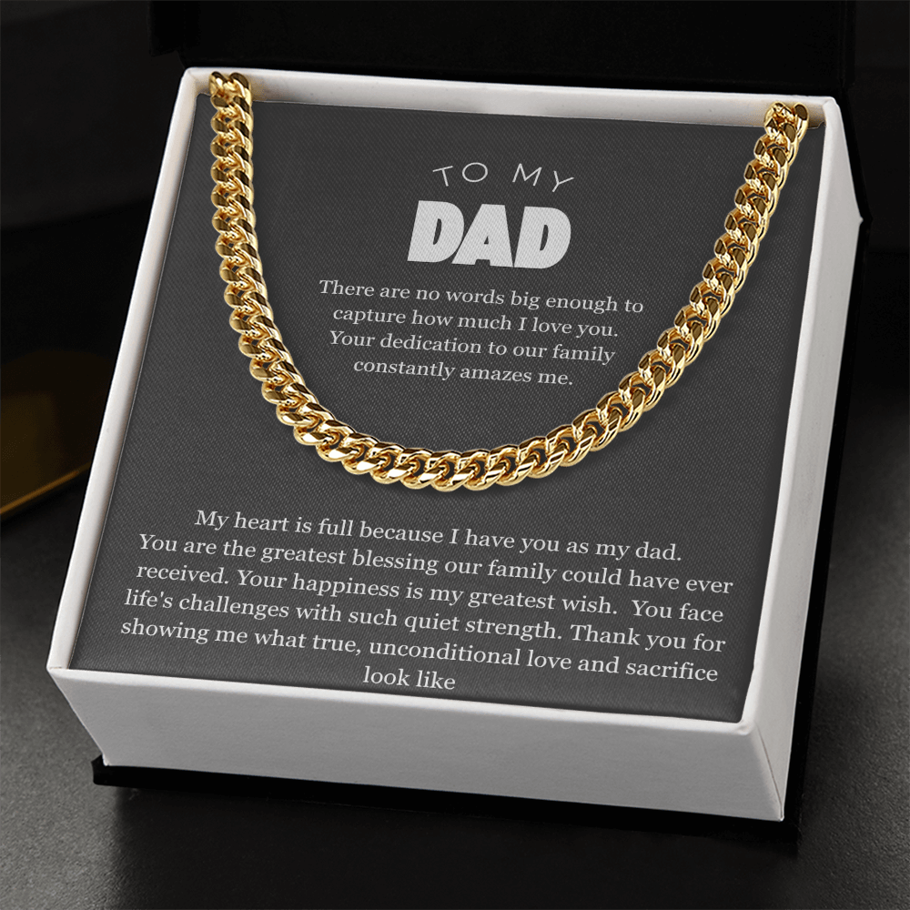 To My Dad, Cuban Link Chain