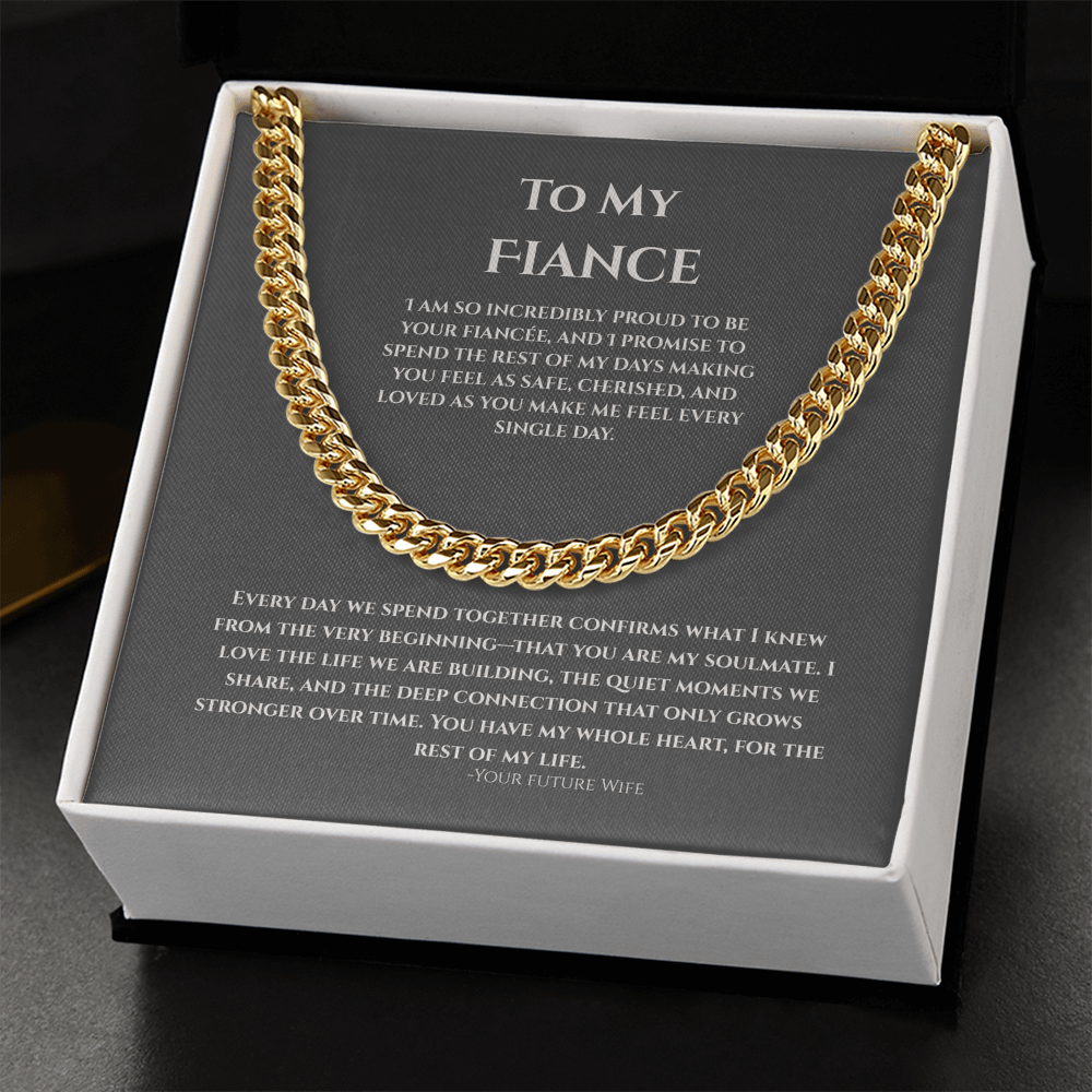 To My Fiance, Cuban Link Chain