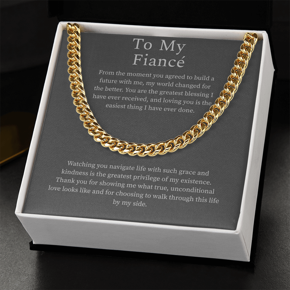 To My Fiance, Cuban Link Chain