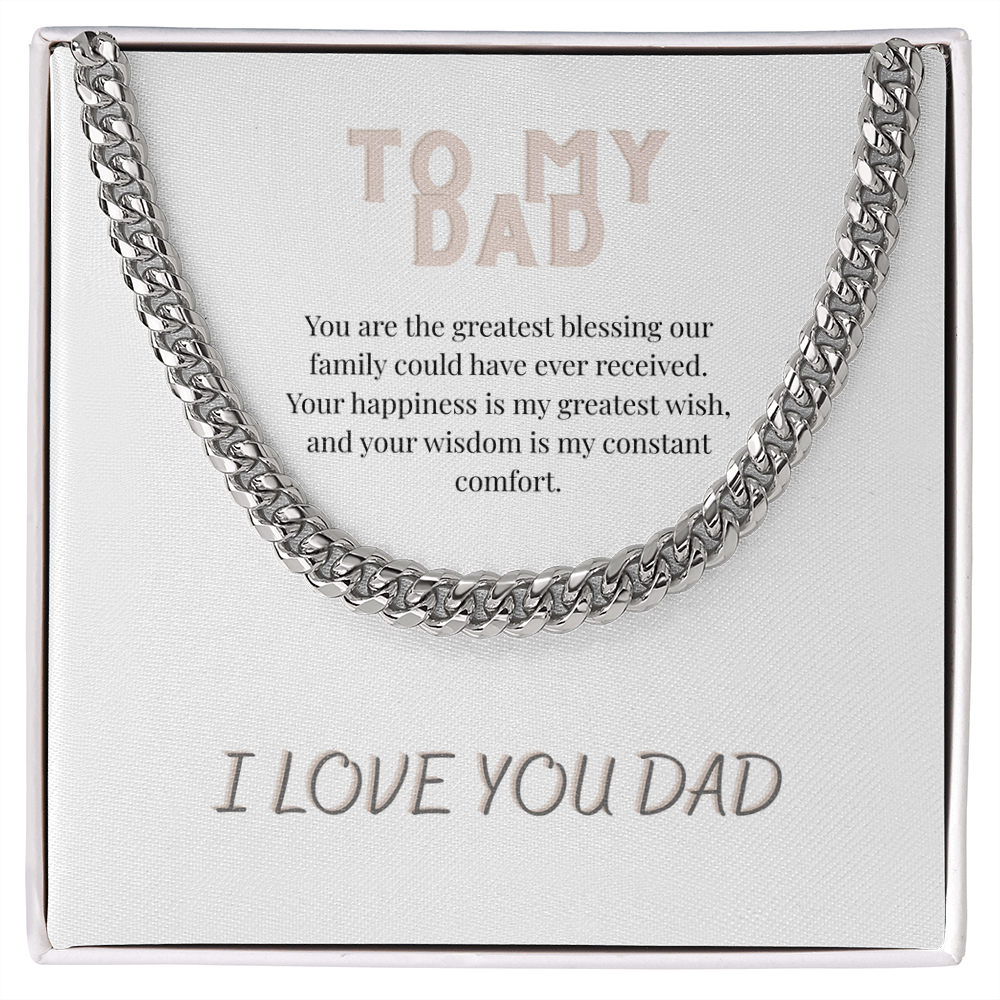 To My Dad, Cuban Link Chain