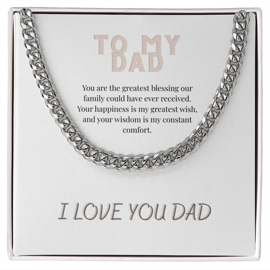 To My Dad, Cuban Link Chain