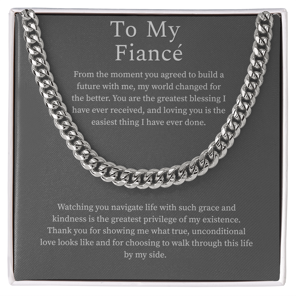 To My Fiance, Cuban Link Chain