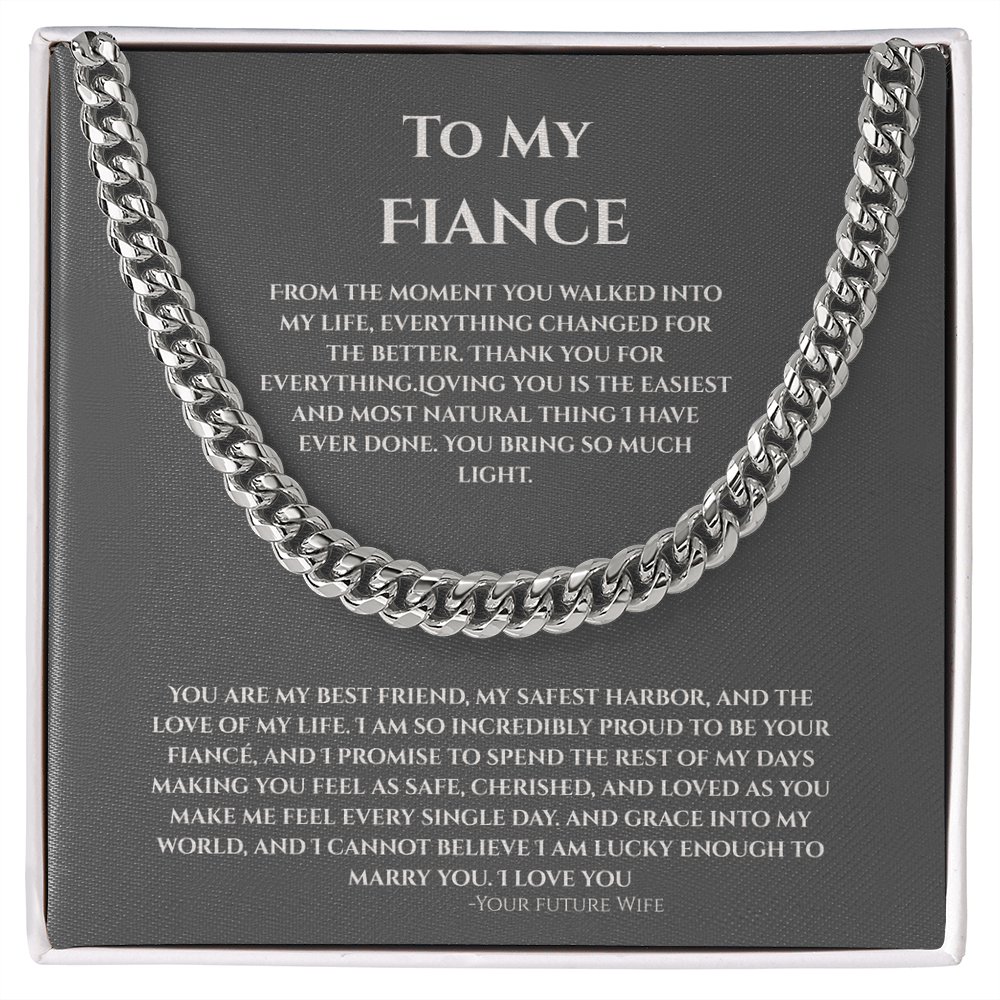 To My Fiance, Cuban Link Chain