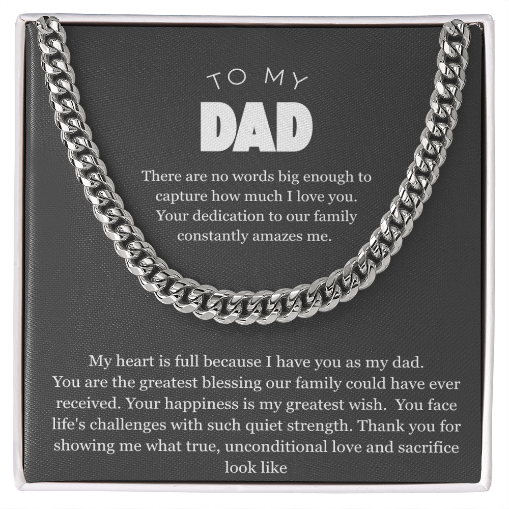 To My Dad, Cuban Link Chain