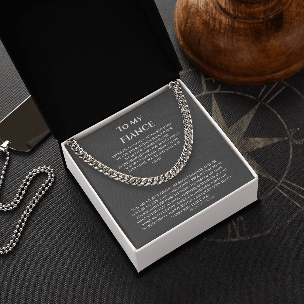 To My Fiance, Cuban Link Chain