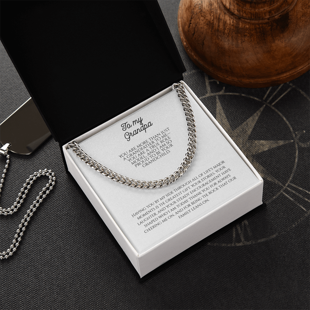 To My Grandpa, Cuban Link Chain