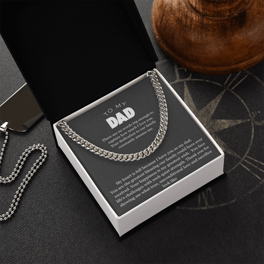 To My Dad, Cuban Link Chain