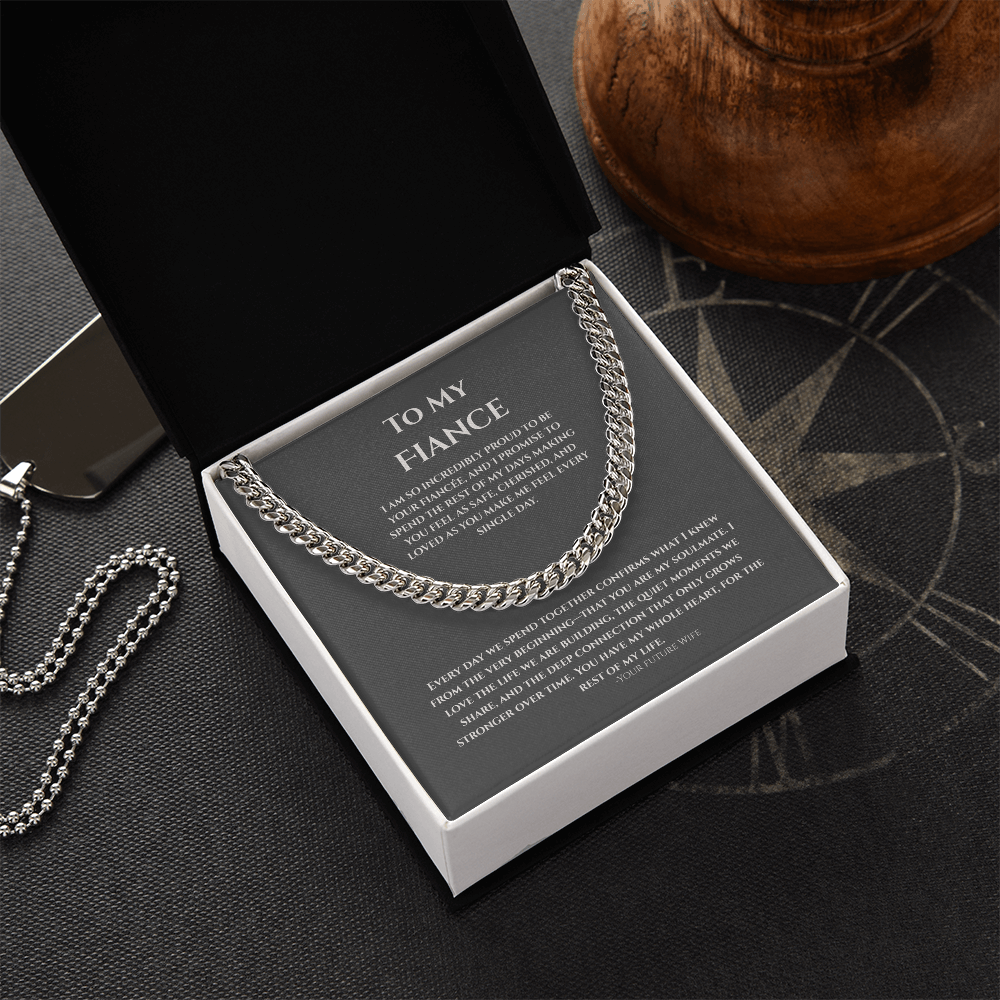 To My Fiance, Cuban Link Chain