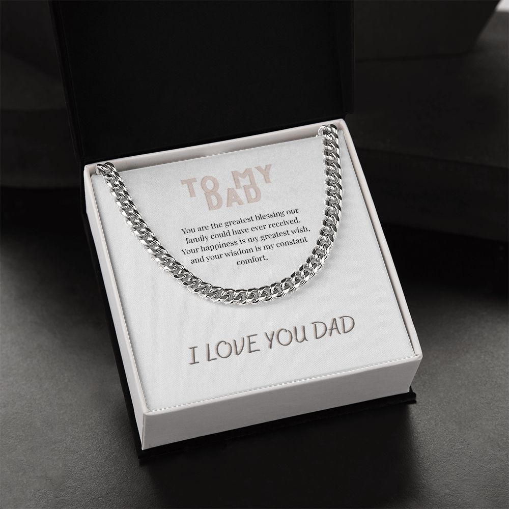 To My Dad, Cuban Link Chain