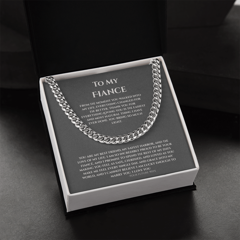 To My Fiance, Cuban Link Chain