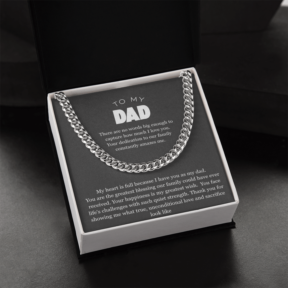 To My Dad, Cuban Link Chain