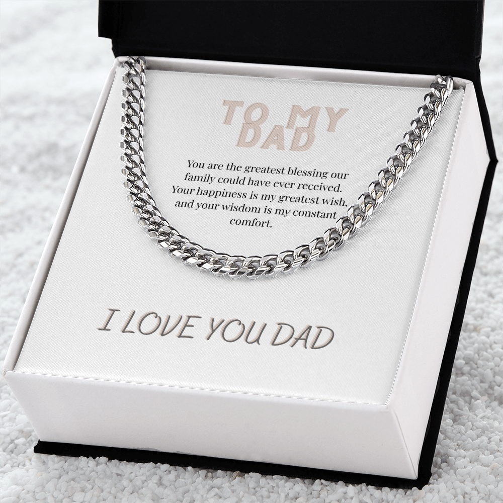To My Dad, Cuban Link Chain