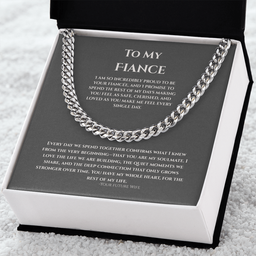 To My Fiance, Cuban Link Chain