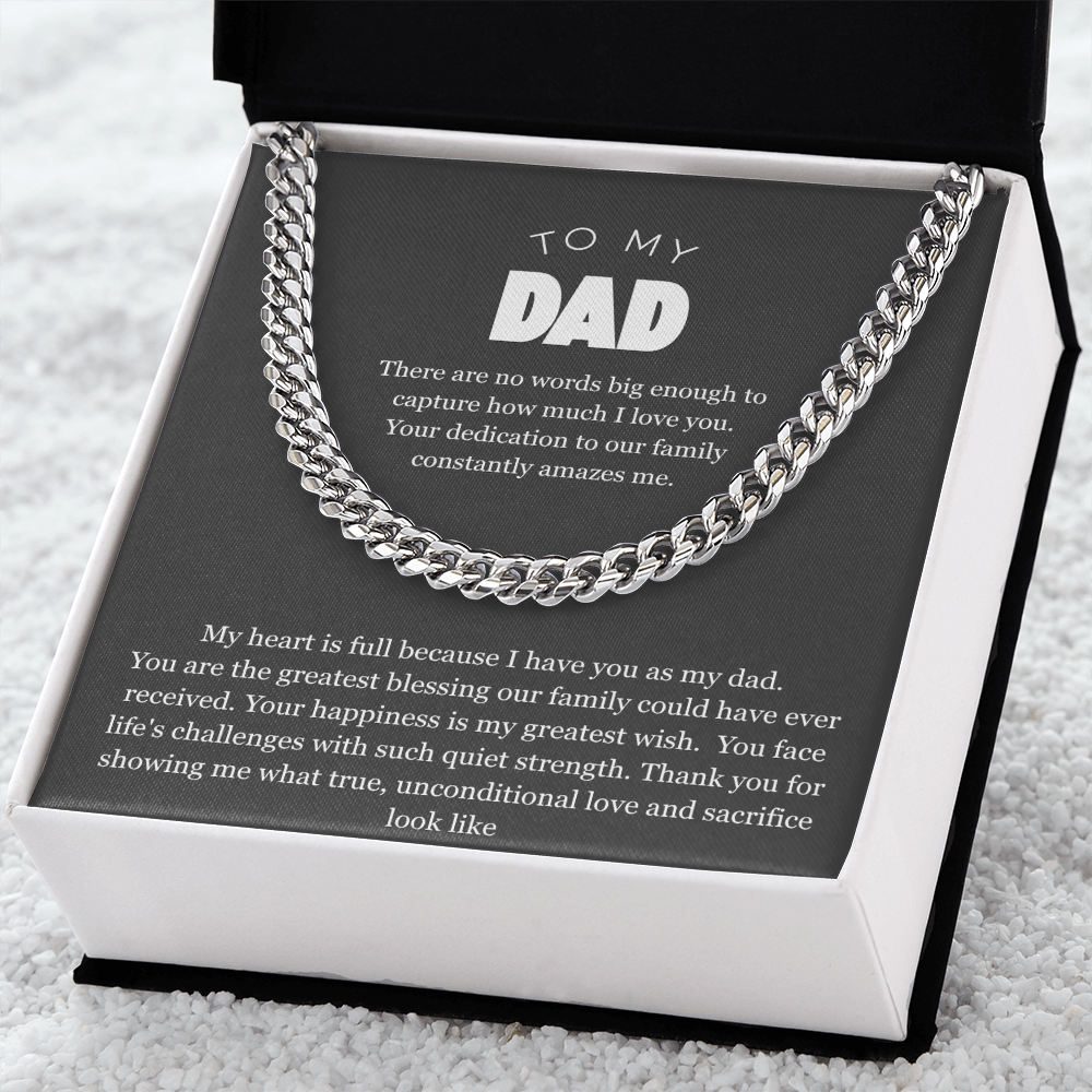To My Dad, Cuban Link Chain
