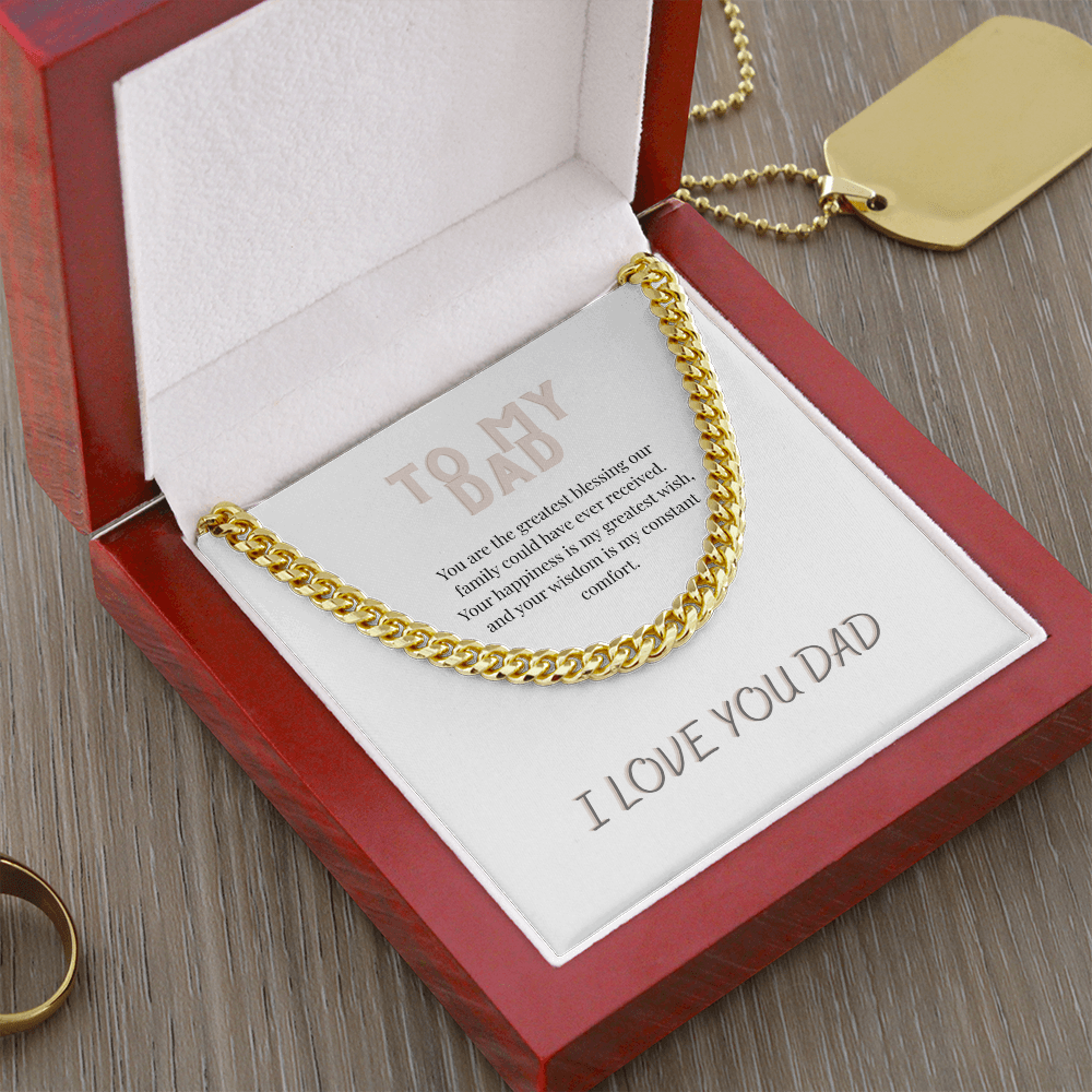 To My Dad, Cuban Link Chain