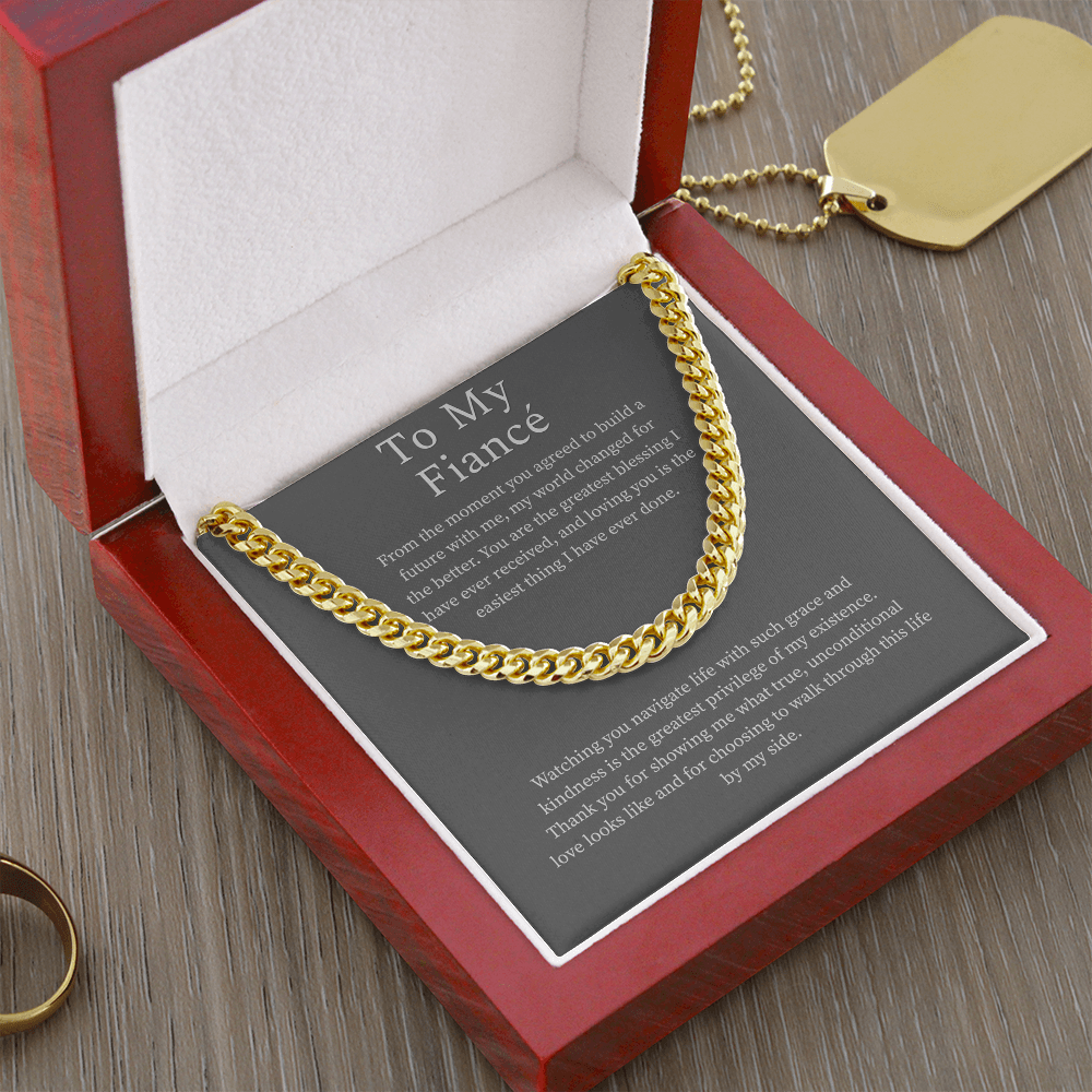 To My Fiance, Cuban Link Chain