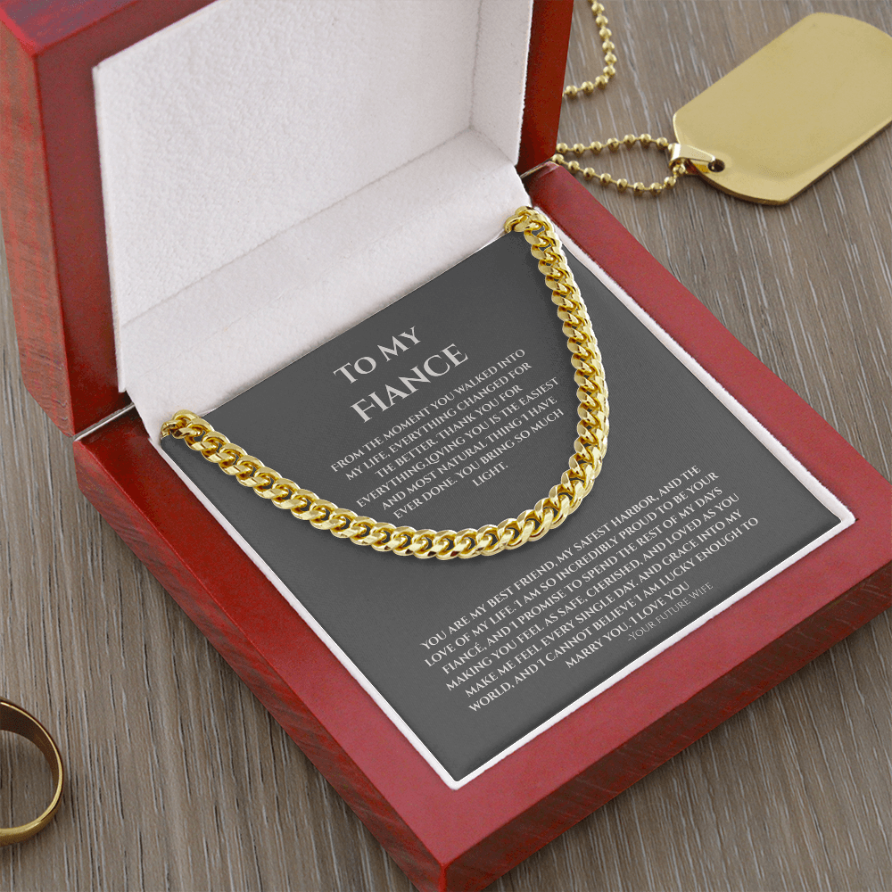 To My Fiance, Cuban Link Chain